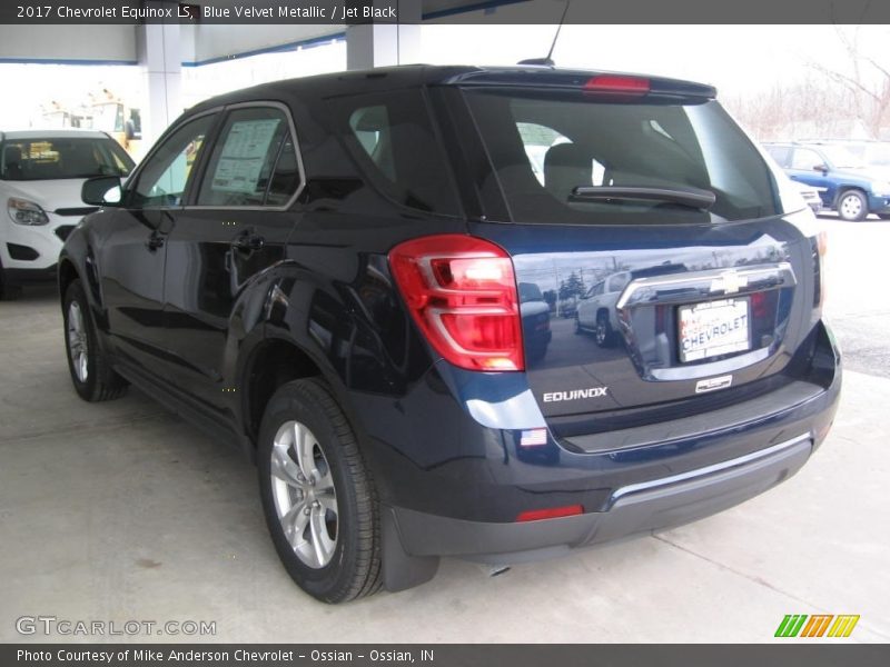 Blue Velvet Metallic / Jet Black 2017 Chevrolet Equinox LS
