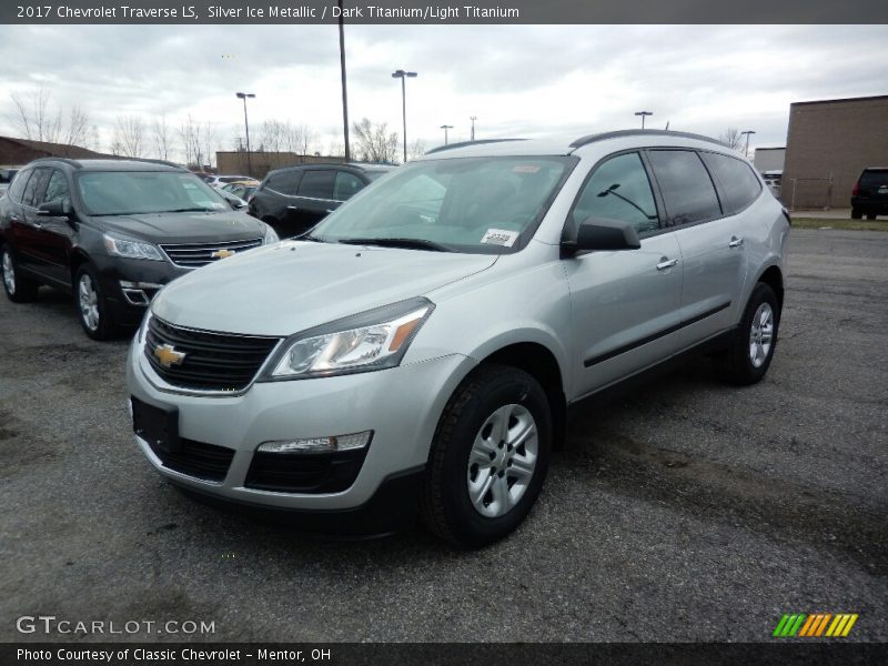 Silver Ice Metallic / Dark Titanium/Light Titanium 2017 Chevrolet Traverse LS