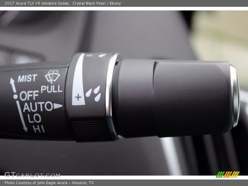 Crystal Black Pearl / Ebony 2017 Acura TLX V6 Advance Sedan