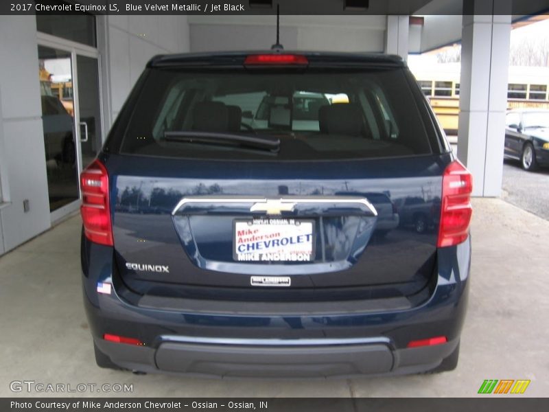 Blue Velvet Metallic / Jet Black 2017 Chevrolet Equinox LS