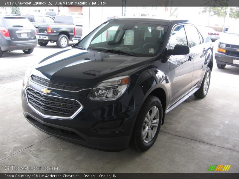 Blue Velvet Metallic / Jet Black 2017 Chevrolet Equinox LS