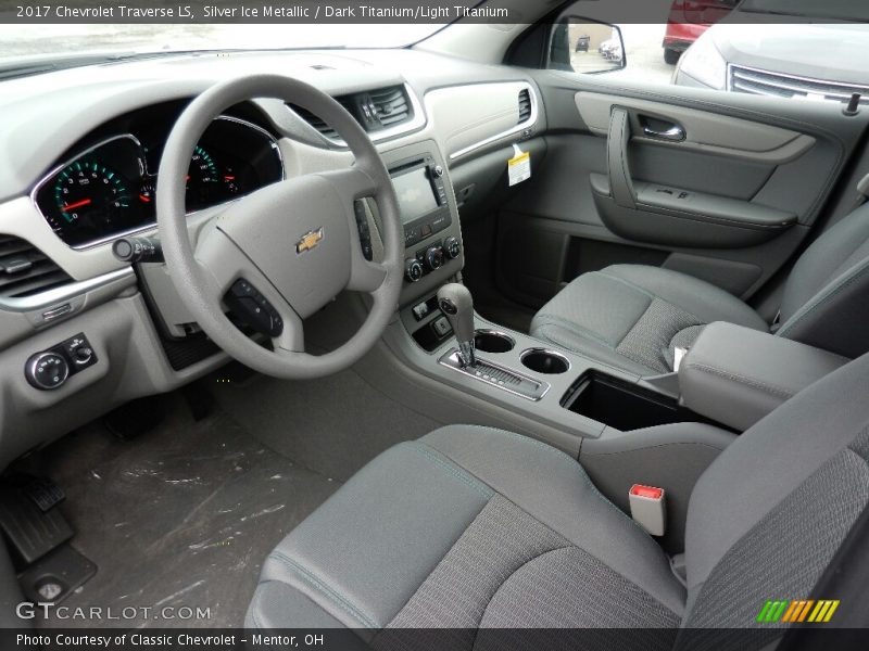 Silver Ice Metallic / Dark Titanium/Light Titanium 2017 Chevrolet Traverse LS