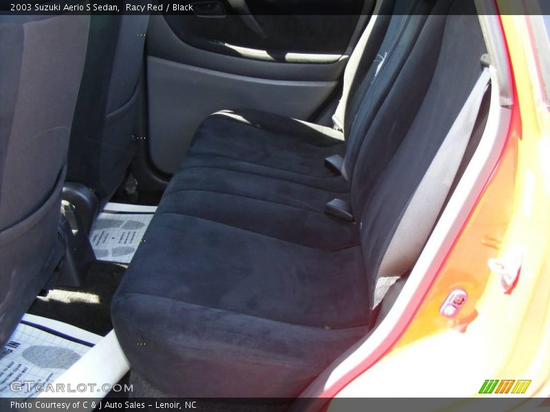 Racy Red / Black 2003 Suzuki Aerio S Sedan