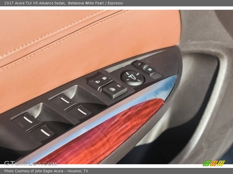 Bellanova White Pearl / Espresso 2017 Acura TLX V6 Advance Sedan