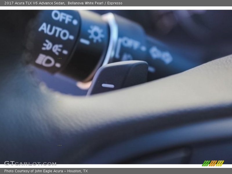 Bellanova White Pearl / Espresso 2017 Acura TLX V6 Advance Sedan