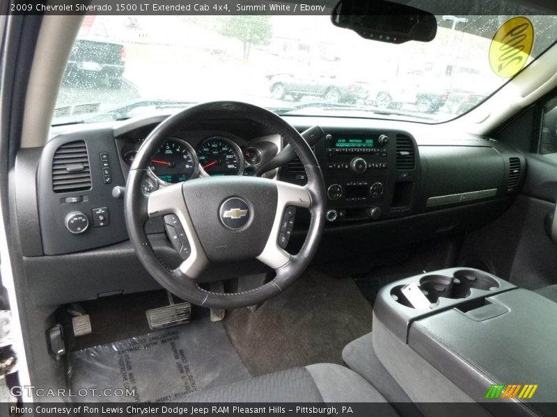 Summit White / Ebony 2009 Chevrolet Silverado 1500 LT Extended Cab 4x4