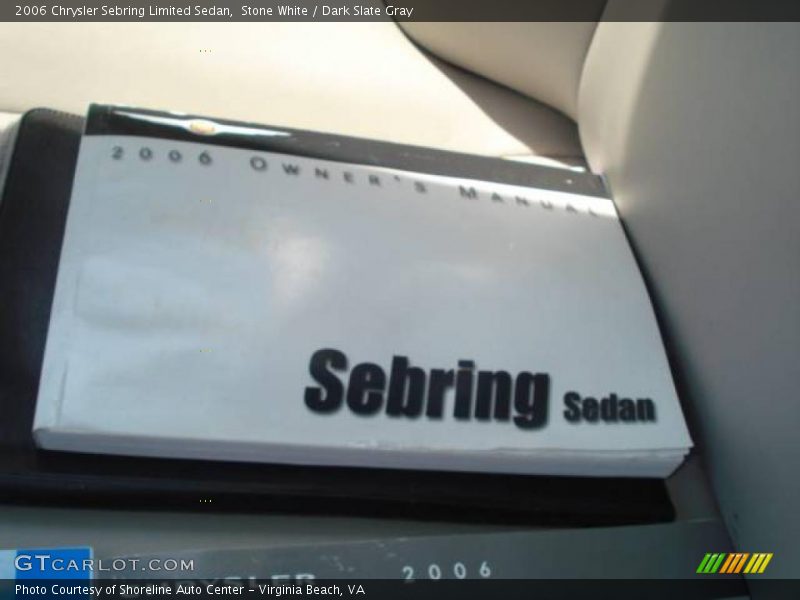 Stone White / Dark Slate Gray 2006 Chrysler Sebring Limited Sedan