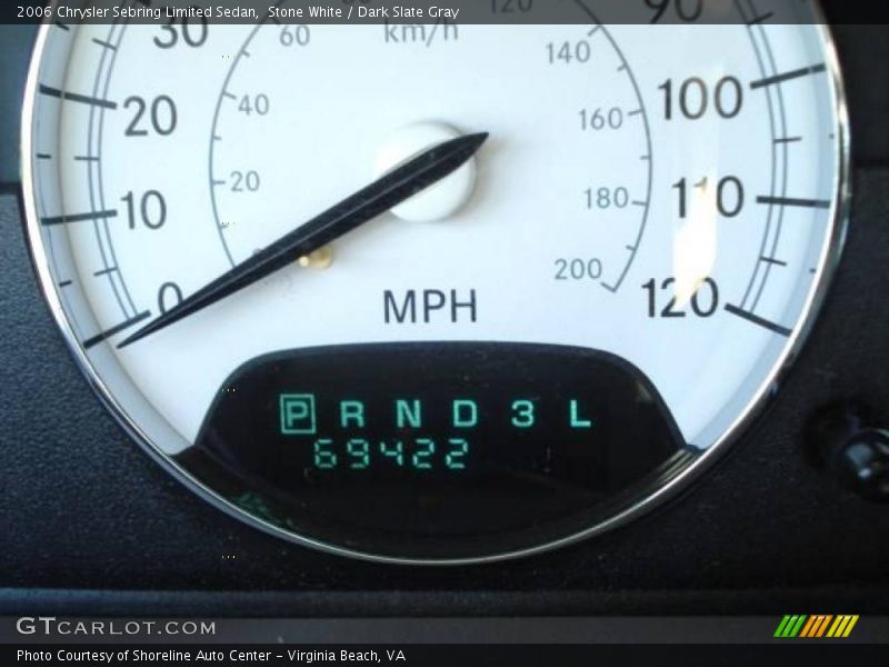 Stone White / Dark Slate Gray 2006 Chrysler Sebring Limited Sedan
