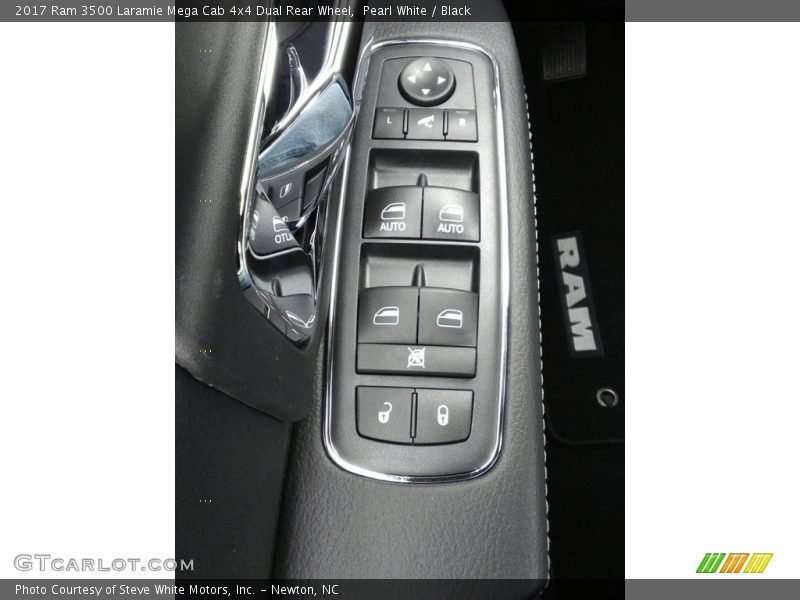 Pearl White / Black 2017 Ram 3500 Laramie Mega Cab 4x4 Dual Rear Wheel