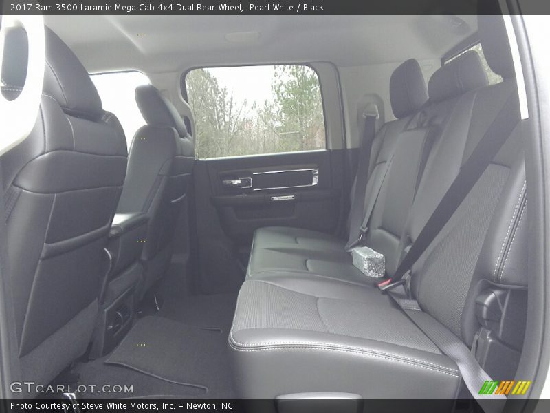 Pearl White / Black 2017 Ram 3500 Laramie Mega Cab 4x4 Dual Rear Wheel