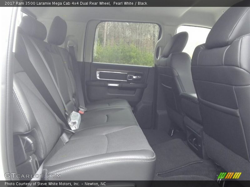 Pearl White / Black 2017 Ram 3500 Laramie Mega Cab 4x4 Dual Rear Wheel