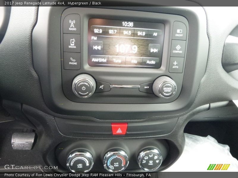 Hypergreen / Black 2017 Jeep Renegade Latitude 4x4