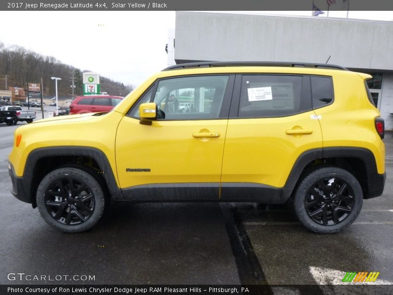 Solar Yellow / Black 2017 Jeep Renegade Latitude 4x4