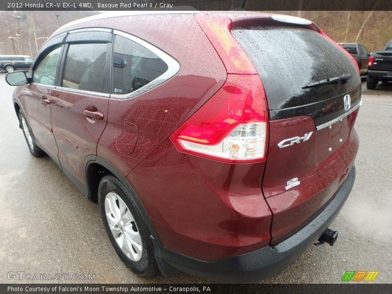 Basque Red Pearl II / Gray 2012 Honda CR-V EX-L 4WD