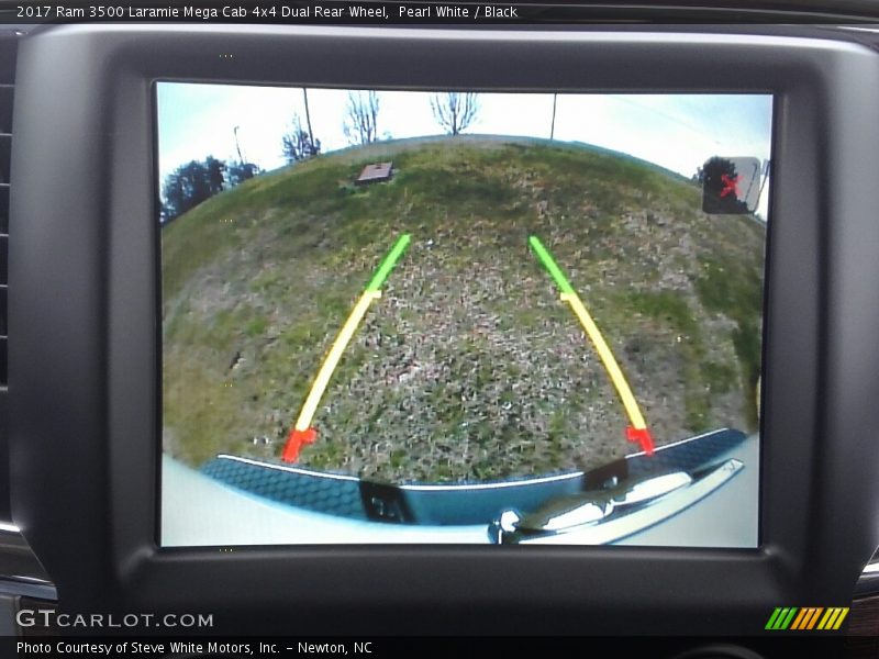 Pearl White / Black 2017 Ram 3500 Laramie Mega Cab 4x4 Dual Rear Wheel