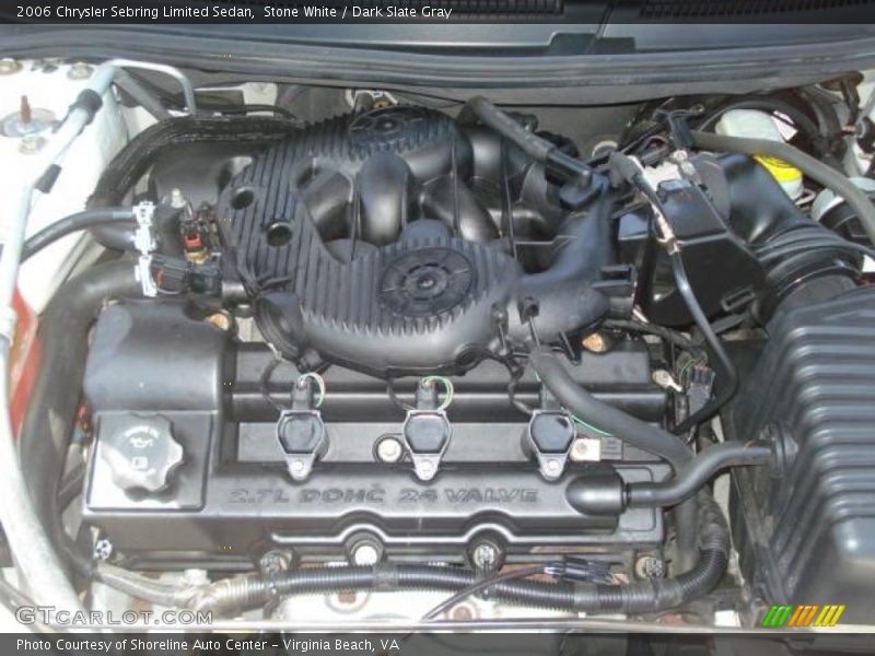 Stone White / Dark Slate Gray 2006 Chrysler Sebring Limited Sedan