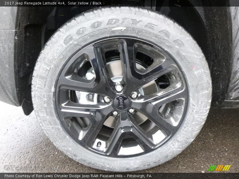 Solar Yellow / Black 2017 Jeep Renegade Latitude 4x4