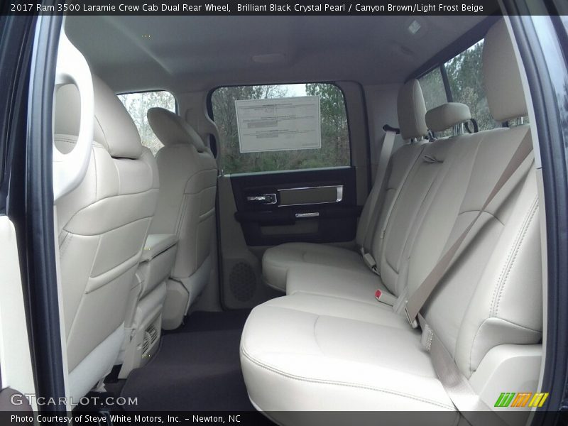 Brilliant Black Crystal Pearl / Canyon Brown/Light Frost Beige 2017 Ram 3500 Laramie Crew Cab Dual Rear Wheel