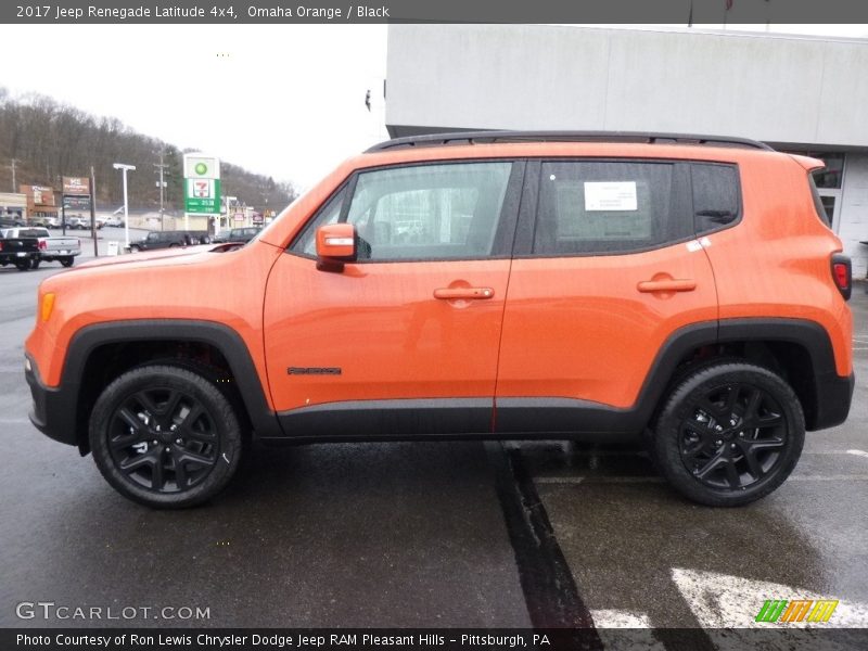 Omaha Orange / Black 2017 Jeep Renegade Latitude 4x4