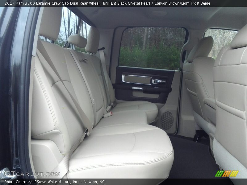Brilliant Black Crystal Pearl / Canyon Brown/Light Frost Beige 2017 Ram 3500 Laramie Crew Cab Dual Rear Wheel