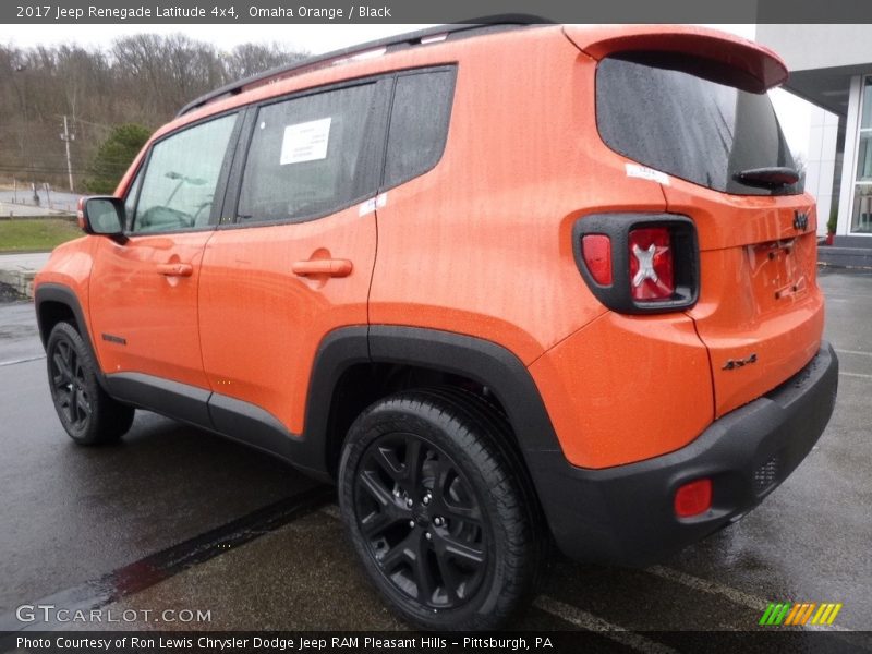 Omaha Orange / Black 2017 Jeep Renegade Latitude 4x4