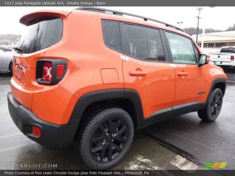 Omaha Orange / Black 2017 Jeep Renegade Latitude 4x4