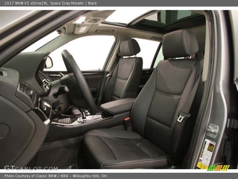 Space Gray Metallic / Black 2017 BMW X3 xDrive28i