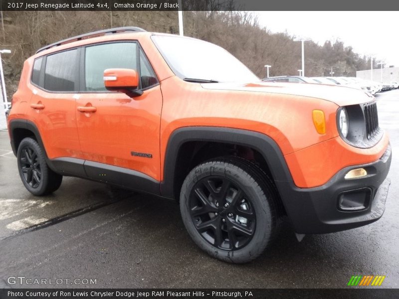 Omaha Orange / Black 2017 Jeep Renegade Latitude 4x4