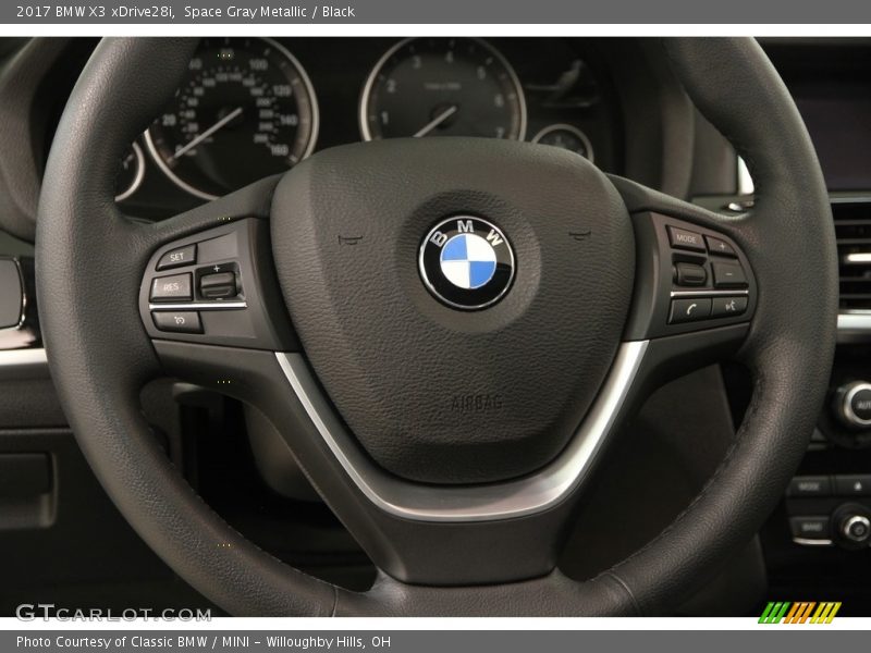 Space Gray Metallic / Black 2017 BMW X3 xDrive28i