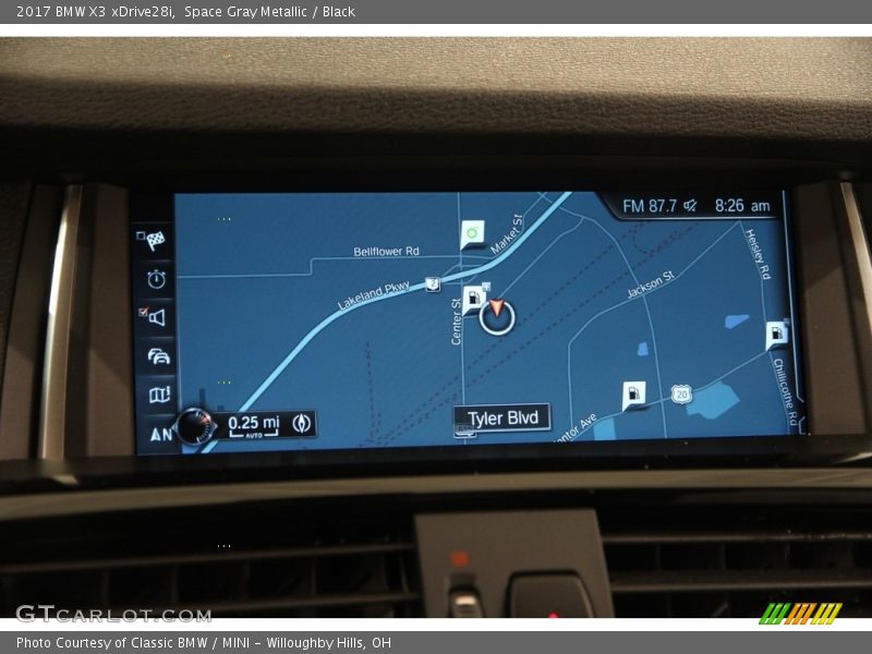 Space Gray Metallic / Black 2017 BMW X3 xDrive28i