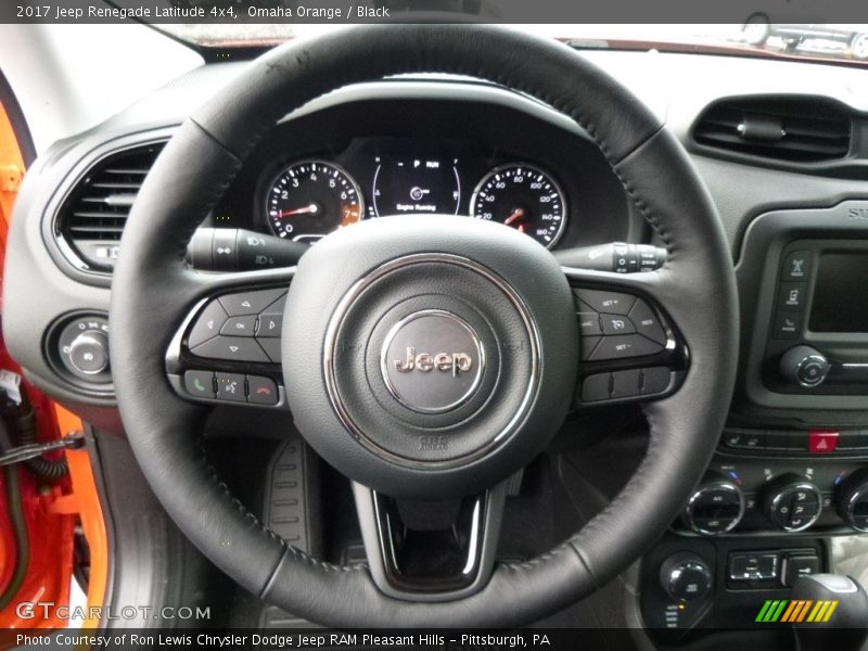 Omaha Orange / Black 2017 Jeep Renegade Latitude 4x4