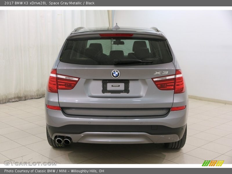 Space Gray Metallic / Black 2017 BMW X3 xDrive28i