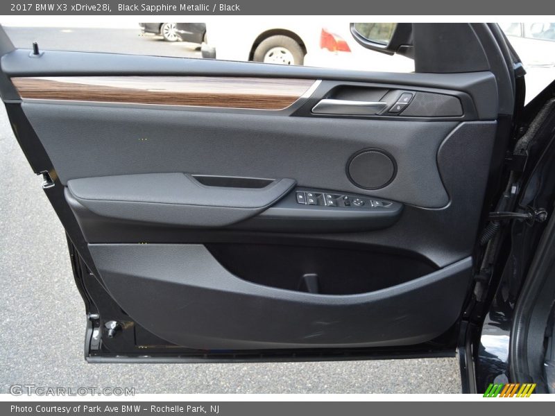 Black Sapphire Metallic / Black 2017 BMW X3 xDrive28i