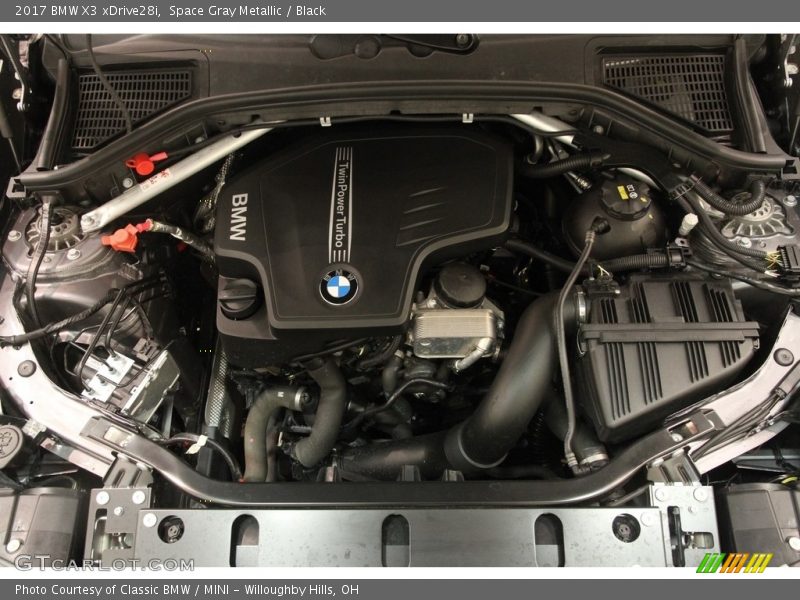 Space Gray Metallic / Black 2017 BMW X3 xDrive28i