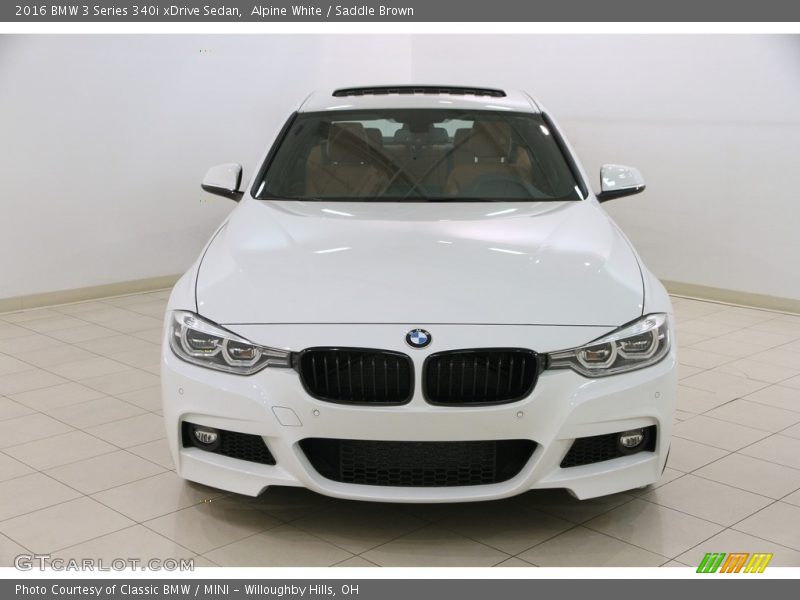 Alpine White / Saddle Brown 2016 BMW 3 Series 340i xDrive Sedan