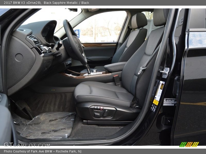 Black Sapphire Metallic / Black 2017 BMW X3 xDrive28i