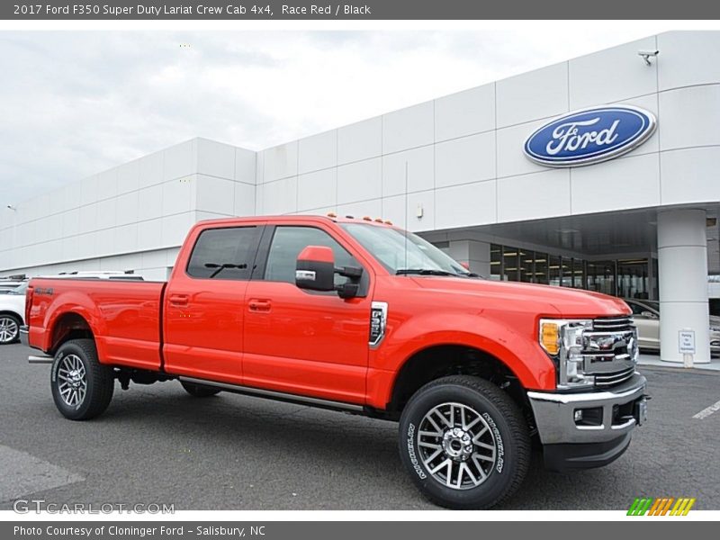Race Red / Black 2017 Ford F350 Super Duty Lariat Crew Cab 4x4
