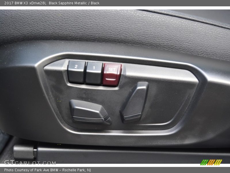 Black Sapphire Metallic / Black 2017 BMW X3 xDrive28i