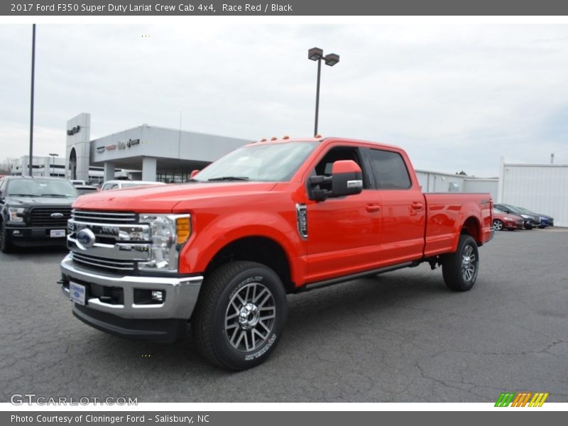 Race Red / Black 2017 Ford F350 Super Duty Lariat Crew Cab 4x4