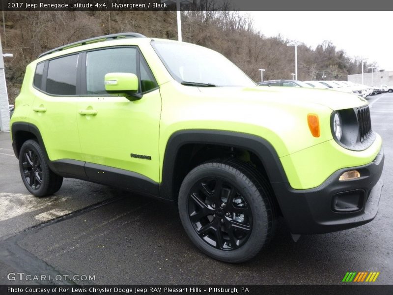 Hypergreen / Black 2017 Jeep Renegade Latitude 4x4