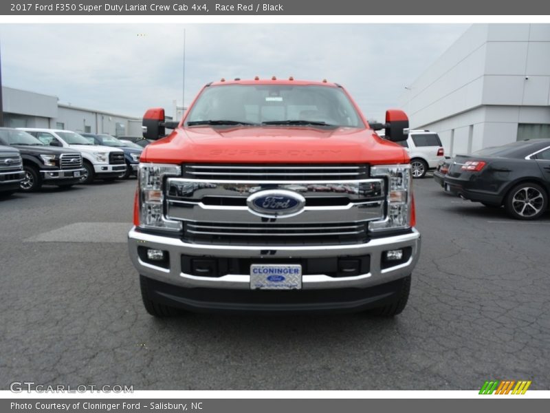Race Red / Black 2017 Ford F350 Super Duty Lariat Crew Cab 4x4