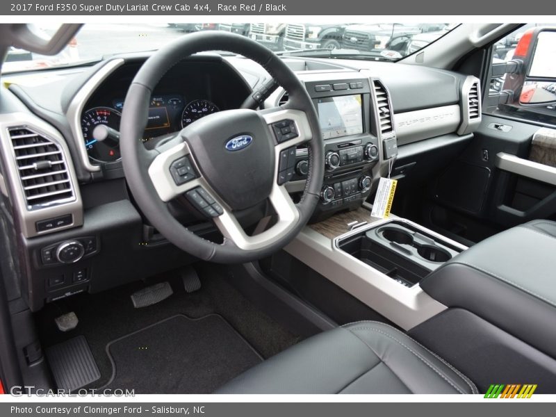 Race Red / Black 2017 Ford F350 Super Duty Lariat Crew Cab 4x4