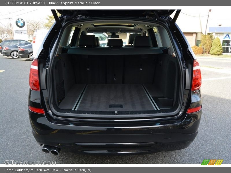 Black Sapphire Metallic / Black 2017 BMW X3 xDrive28i