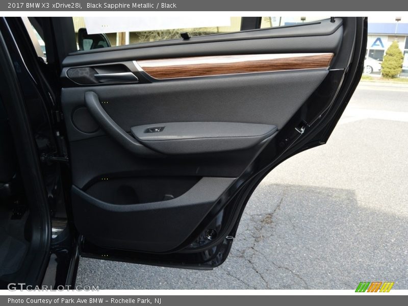 Black Sapphire Metallic / Black 2017 BMW X3 xDrive28i