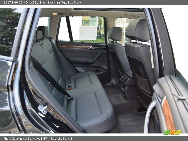 Black Sapphire Metallic / Black 2017 BMW X3 xDrive28i