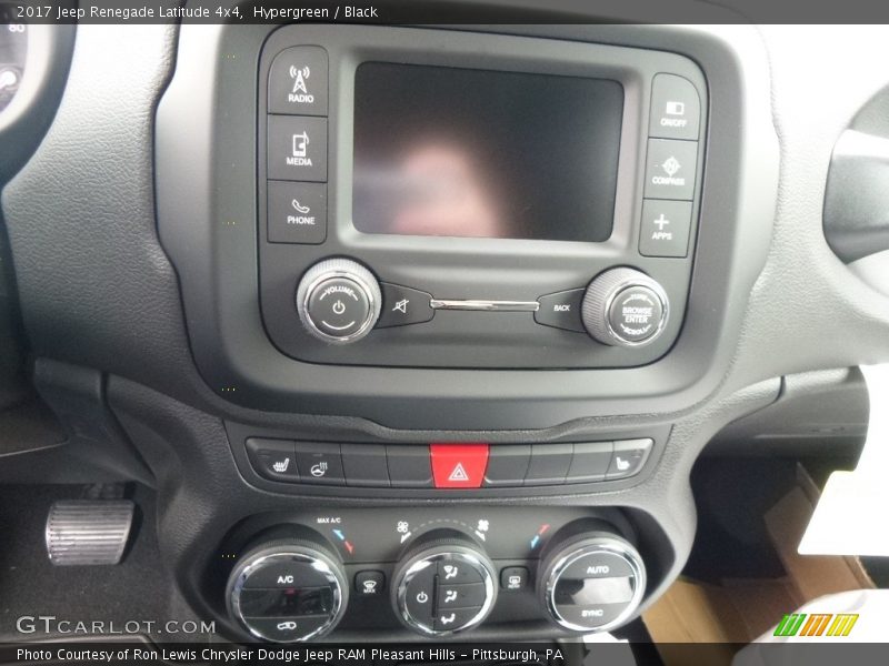 Hypergreen / Black 2017 Jeep Renegade Latitude 4x4