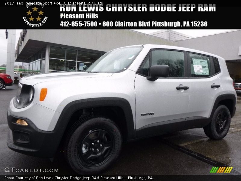 Glacier Metallic / Black 2017 Jeep Renegade Sport 4x4