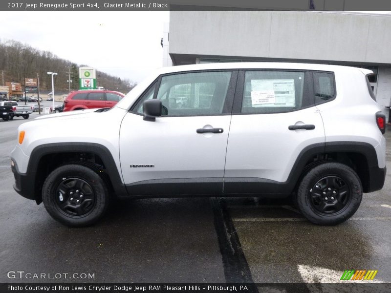 Glacier Metallic / Black 2017 Jeep Renegade Sport 4x4