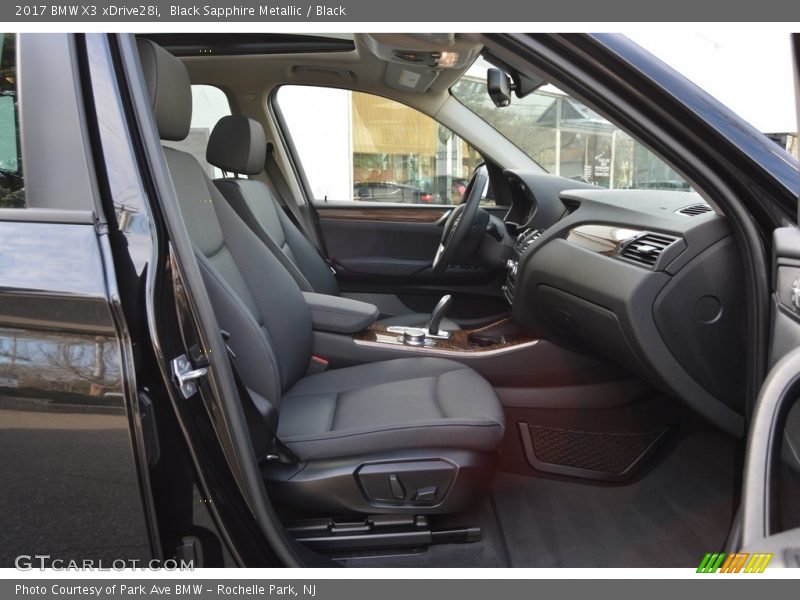 Black Sapphire Metallic / Black 2017 BMW X3 xDrive28i