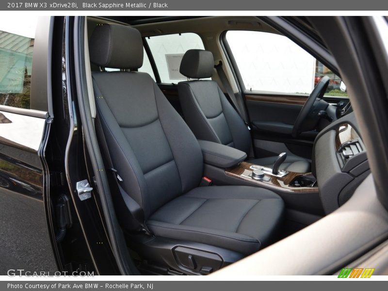 Black Sapphire Metallic / Black 2017 BMW X3 xDrive28i